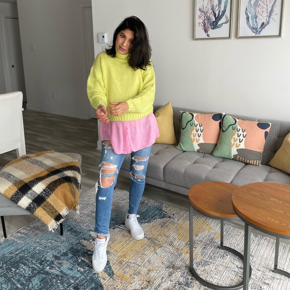 Neon Crop Jumper
